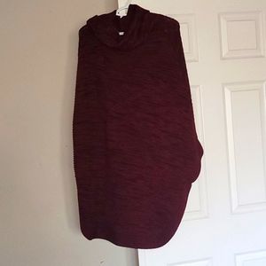Burgendy Poncho
